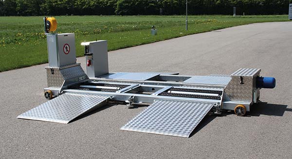 The PBBT shown here can test all brakes on a 5-axle tractor trailer in under 10 minutes.